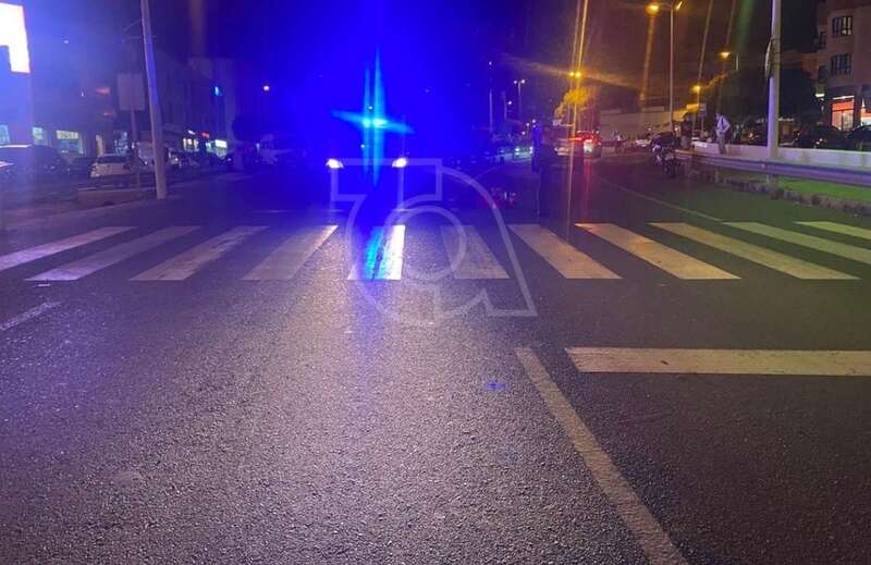 Imagen del accidente del motorista/TA.